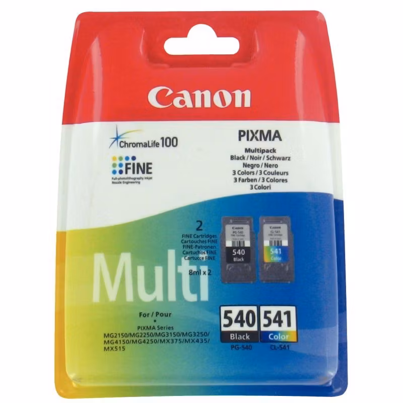 Canon PG540 CL541 Multipack CMYK Blekkpatron