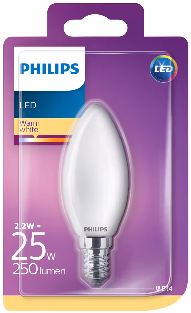 Philips LED Classic 25W B35 E14 Warm White