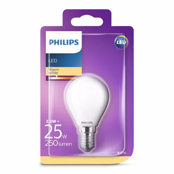 Philips LED Glødepære Klar | 40 W | A60 | E27
