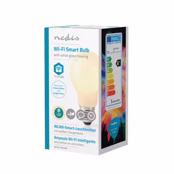 SmartLife LED Lyspære Wi-Fi E27 500lm 5W 2700K A60
