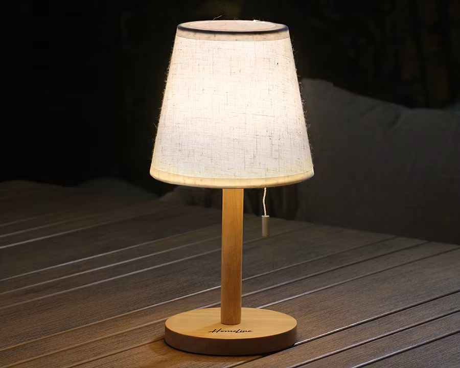 Homeline LED Bordlampe trefot, beige