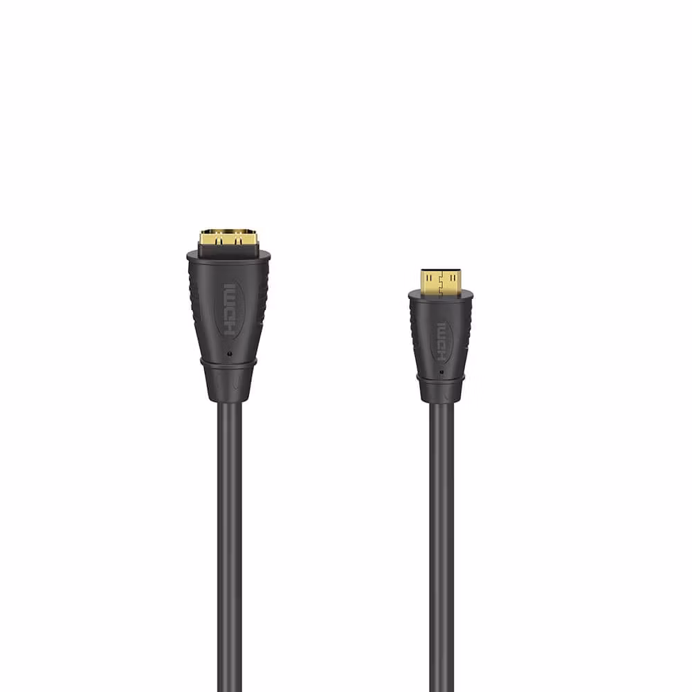 HAMA Adapter HDMI Type C-A Hann-Hunn Gullbelagt Svart