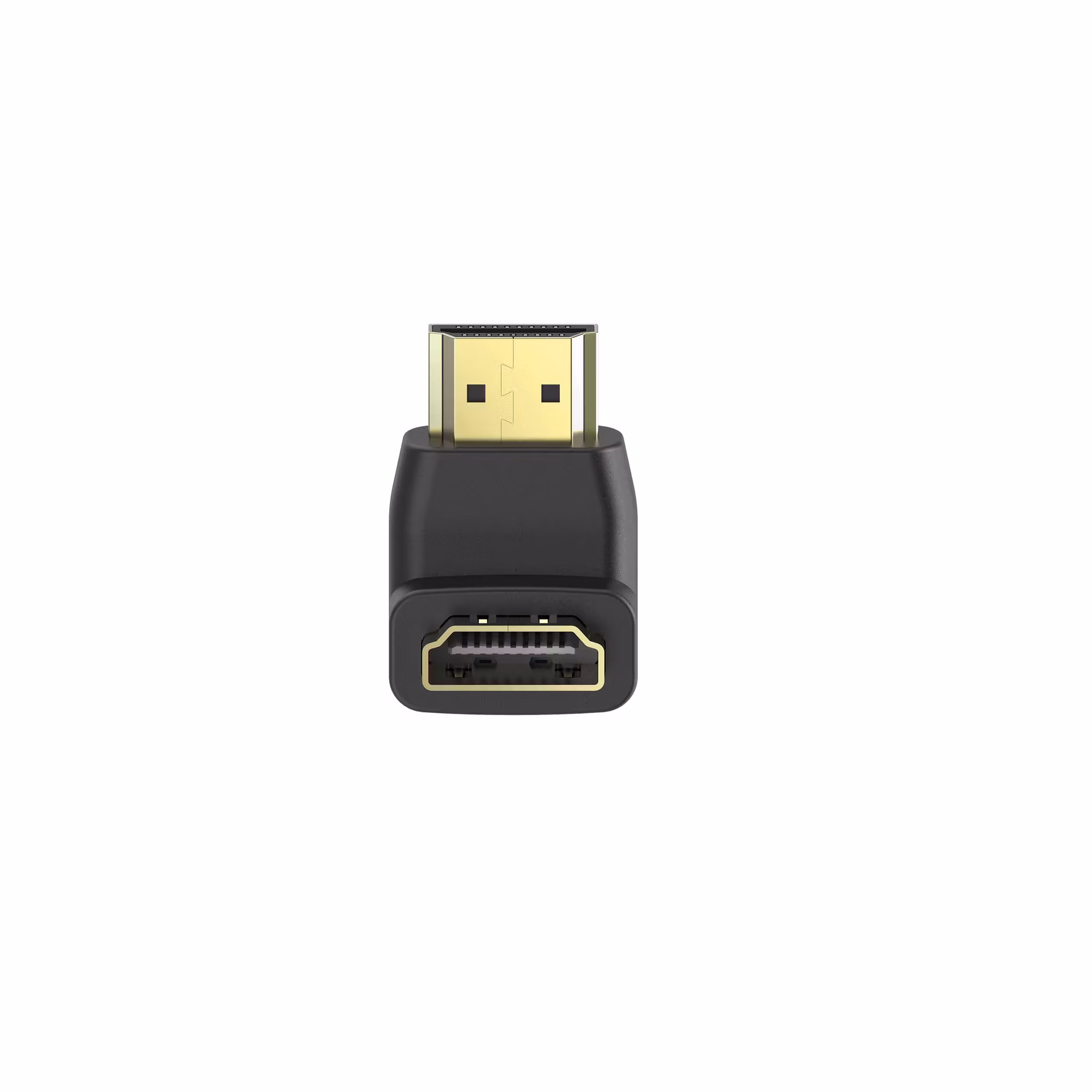 Hama Adapter HDMI Vinklet Opp Hunn-Hann Gull Svart