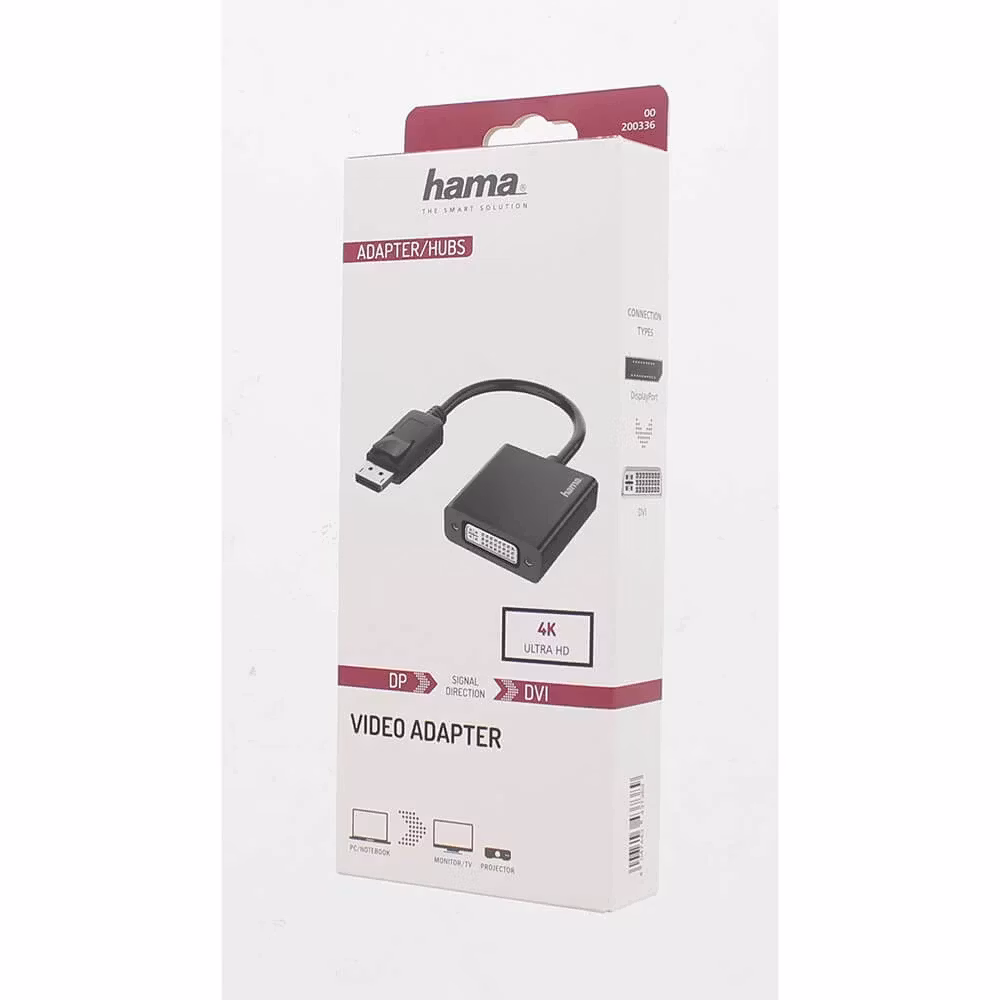 Hama Adapter Multimedia DisplayPort-DVI 4K