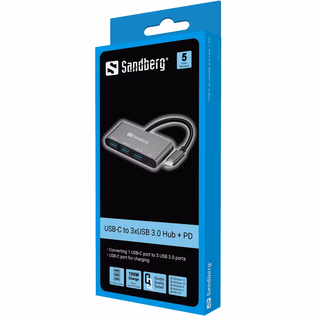 Sandberg USB-C to 3 x USB 3.0 Converter