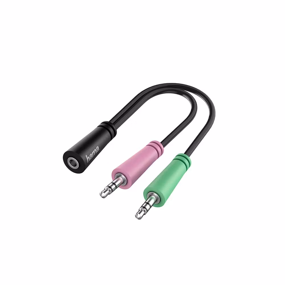 Hama Adapter Audio 3.5mm(F) - 2 x 3.5mm(M)