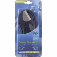 Scart kabel 0.75m (M)-(M) 21pins
