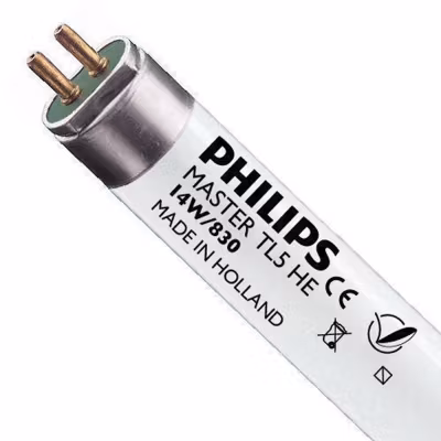 Lysrør Philips Master TL5 / HE 14W 830 SLV40 varmhvit