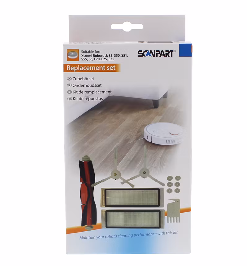 Tilbehørssett til Roborock S5, S50, S51, S55, S6, E20, E25, E35