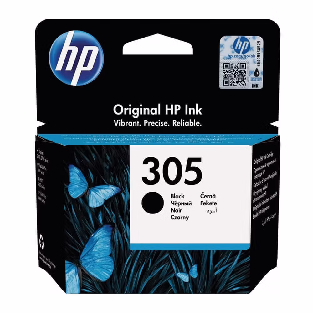 HP 305 Sort Blekkpatron