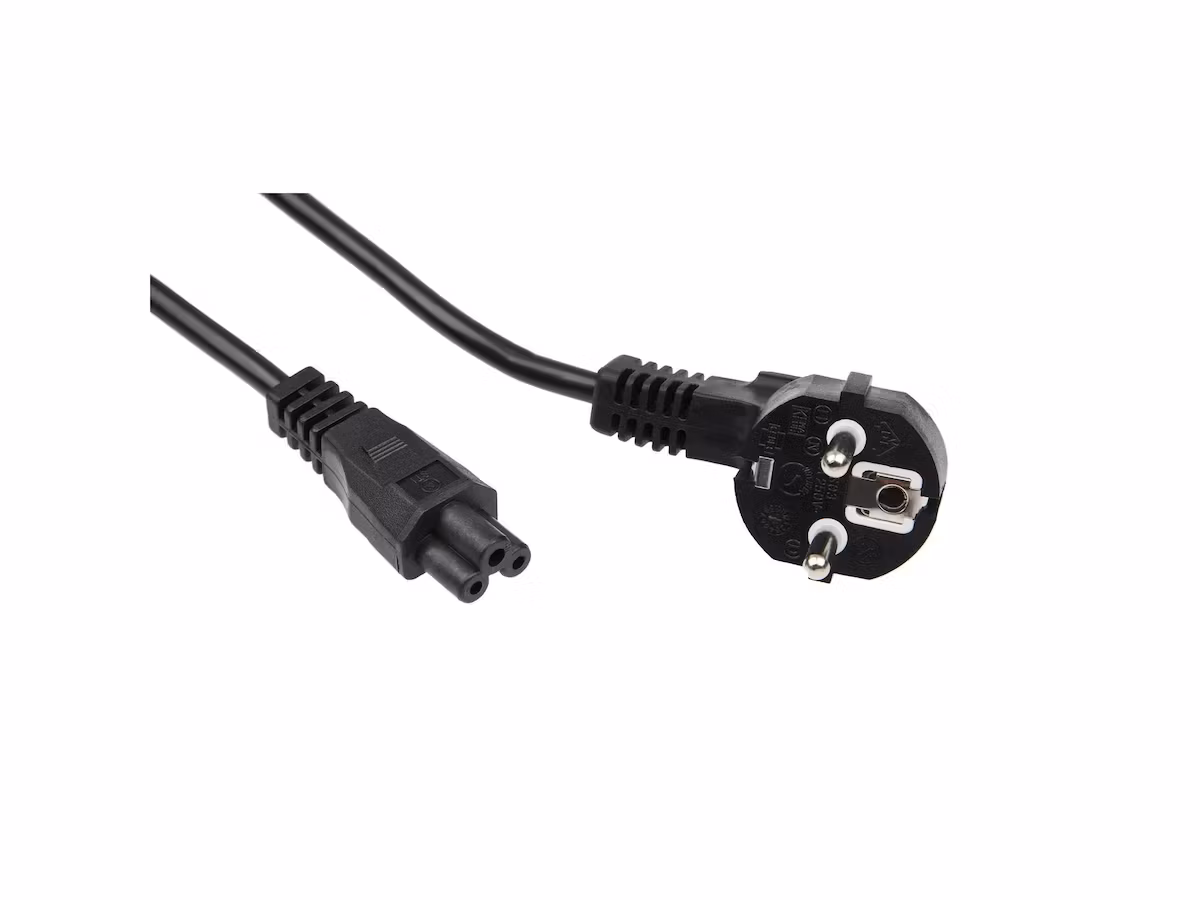 Strømkabel 2m (sort)