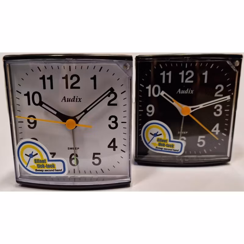 Klassisk vekkerklokke | Sort m/ hvit skive