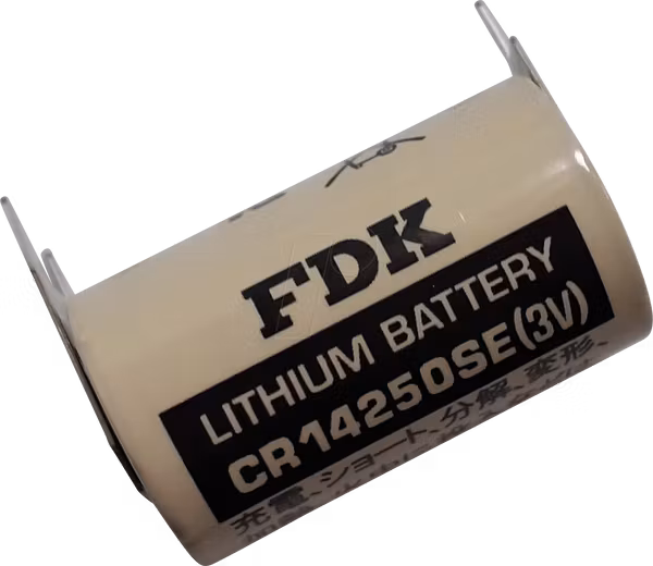 FDK 3V CR 14250SE med loddeføtter, 1/2AA, 2/1 FCB CR14250SE