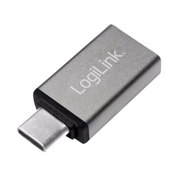 USB 3.2 Gen1 Type-C-adapter, C/M til USB-A/F, OTG, sølv