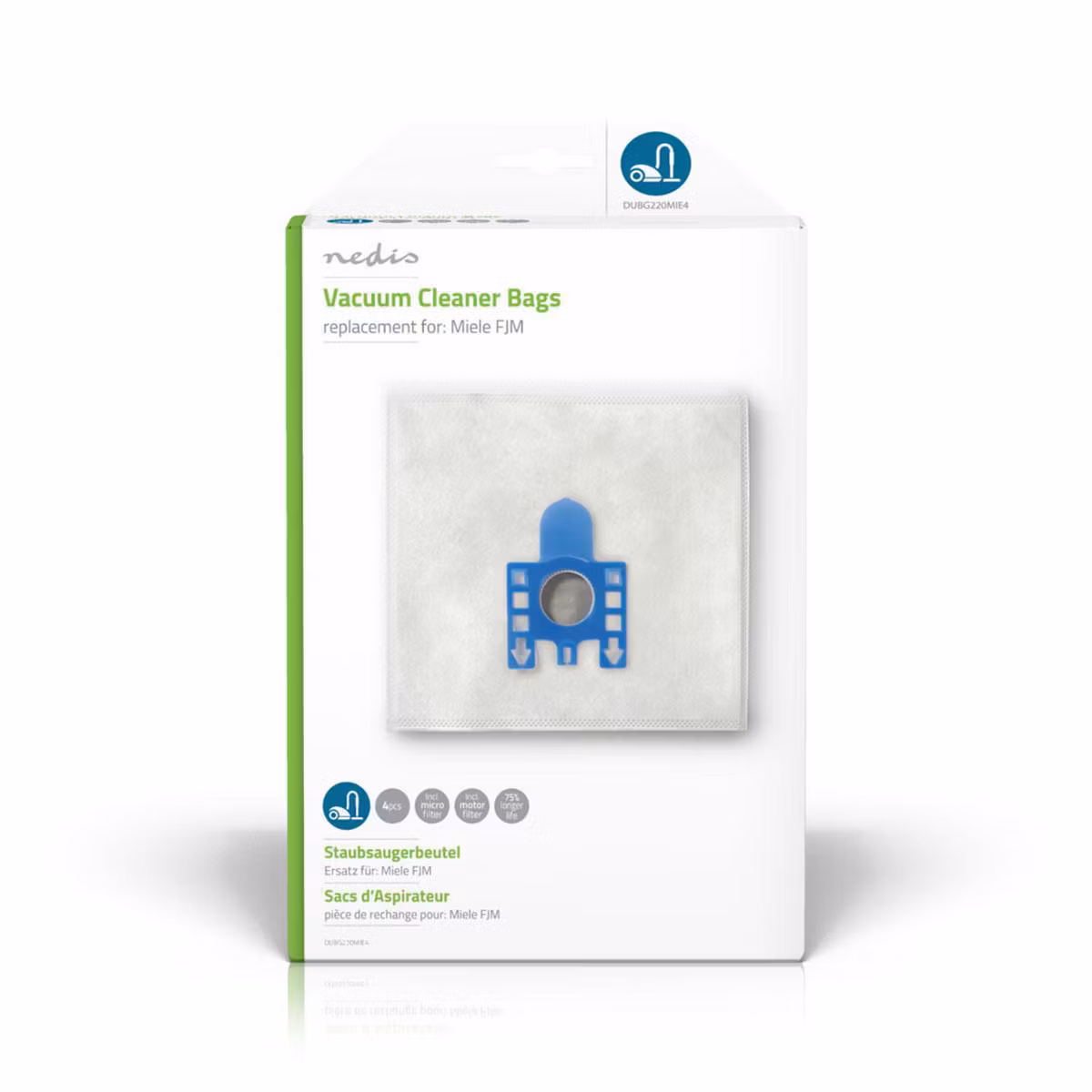 Støvsugerposer | Miele FJM | 4 stk | Hvit