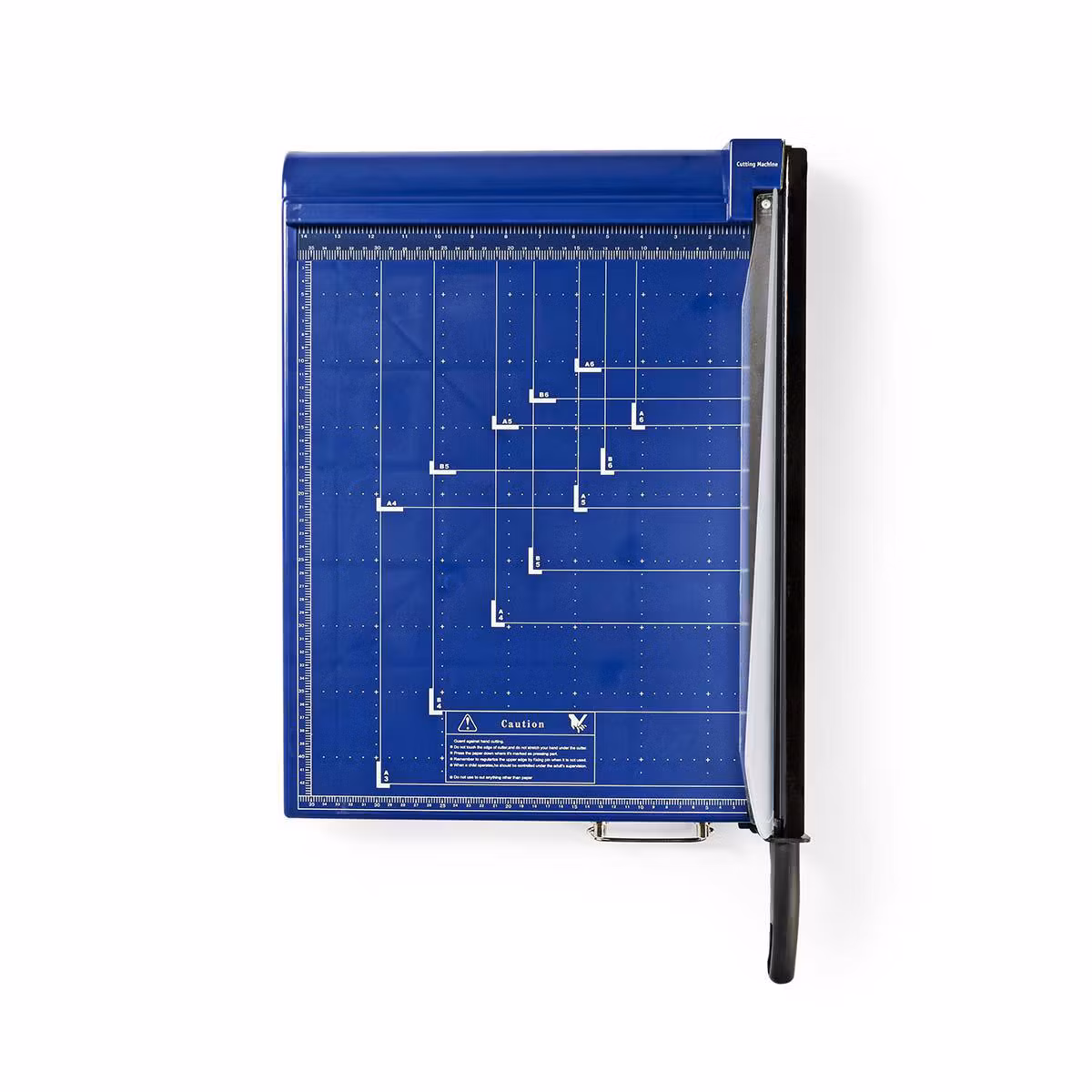 Papirkuttemaskin | 297 x 420 mm | Type kniv: Metall | Blå / Sort