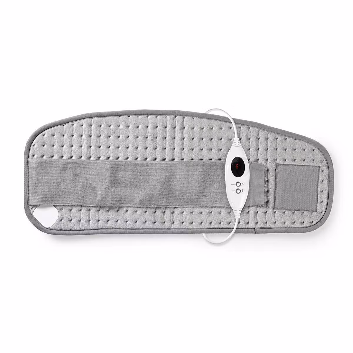 Oppvarmingspad for mage og rygg, 6 varmeinnstillinger, timer, vaskbar