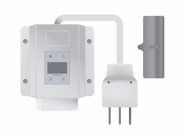 Komfyrvakt m/svart veggsensor
