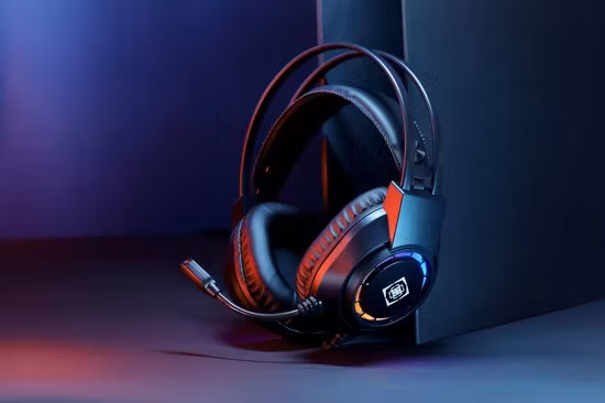Deltaco Gaming Headset | Kablet | RGB | Sort | DH220