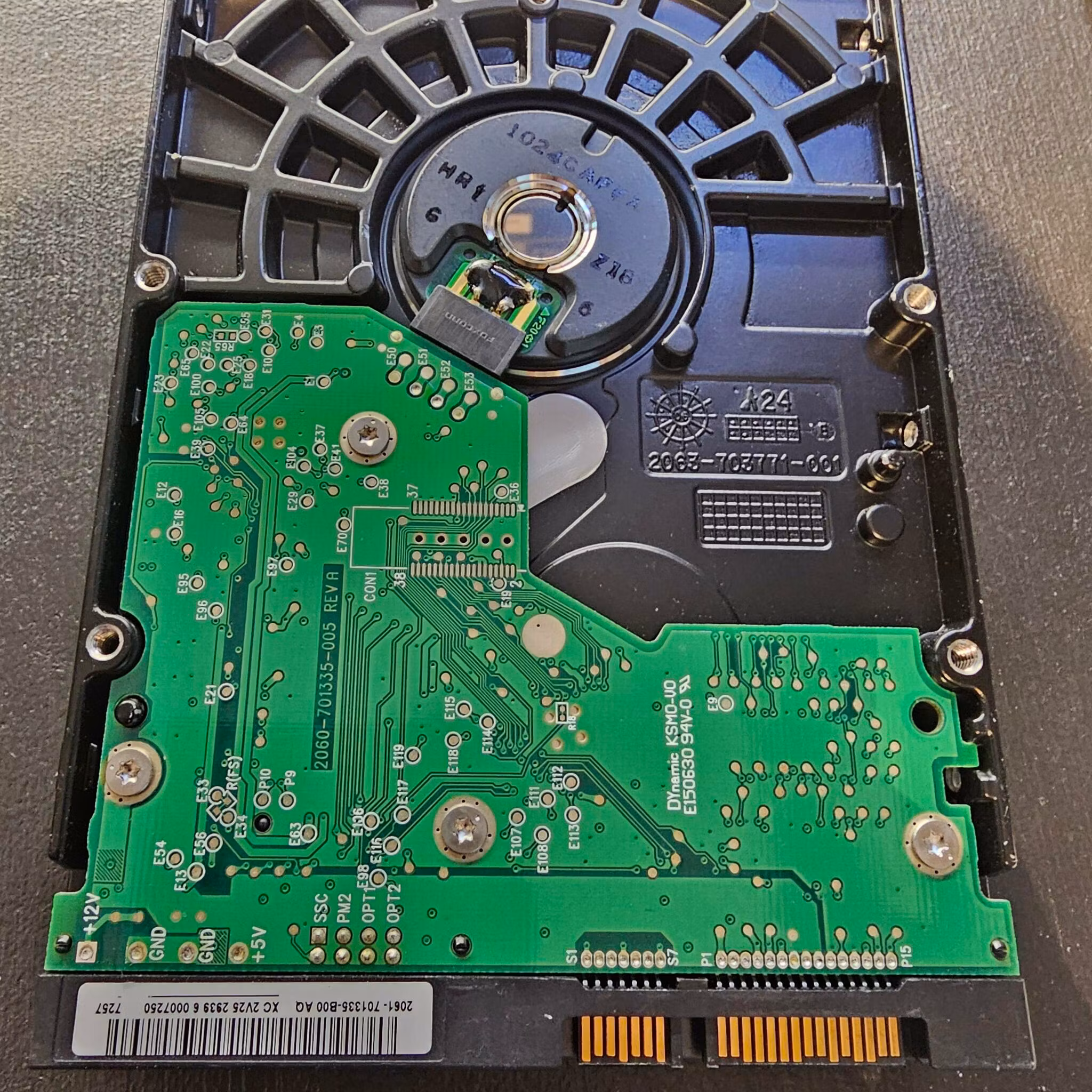 Defekt donordisk for reparasjoner - WD2500JS-60NCB1