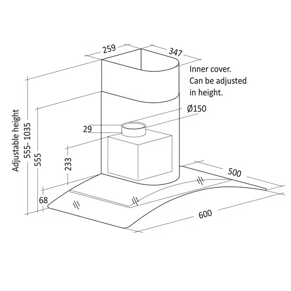 Scandomestic Innebygd ventilator | EMV602