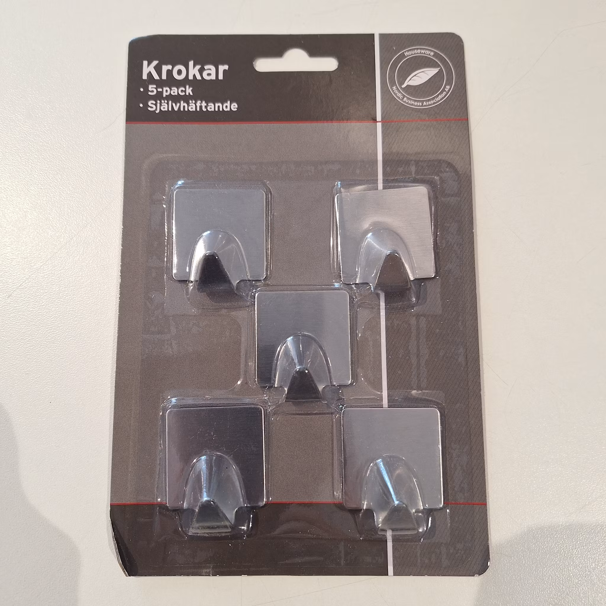 Kroker selvklebende | Kvadratisk | 5pk