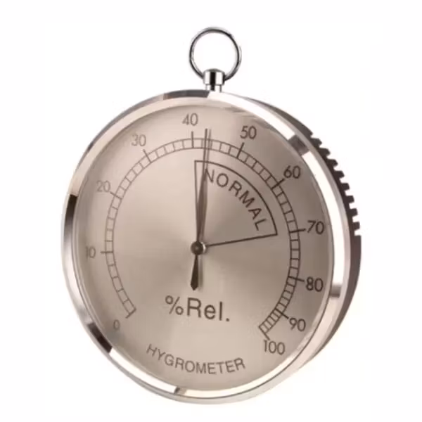 Hygrometer aluminium, 10 cm