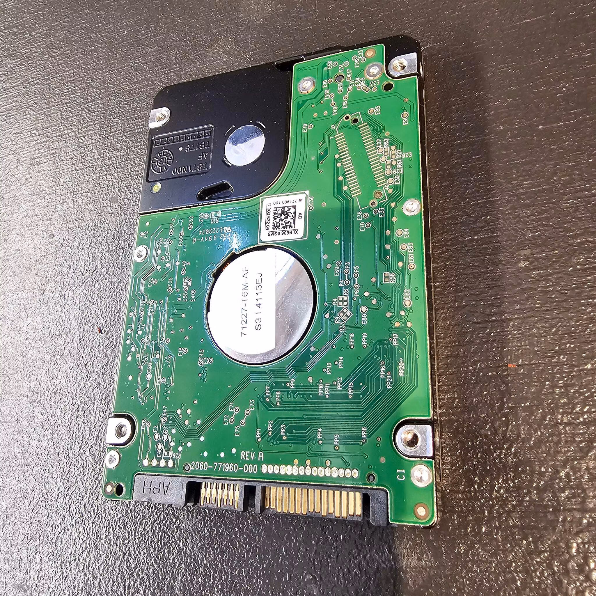 WD WD7500BPVX 750GB SATA 2.5" harddisk