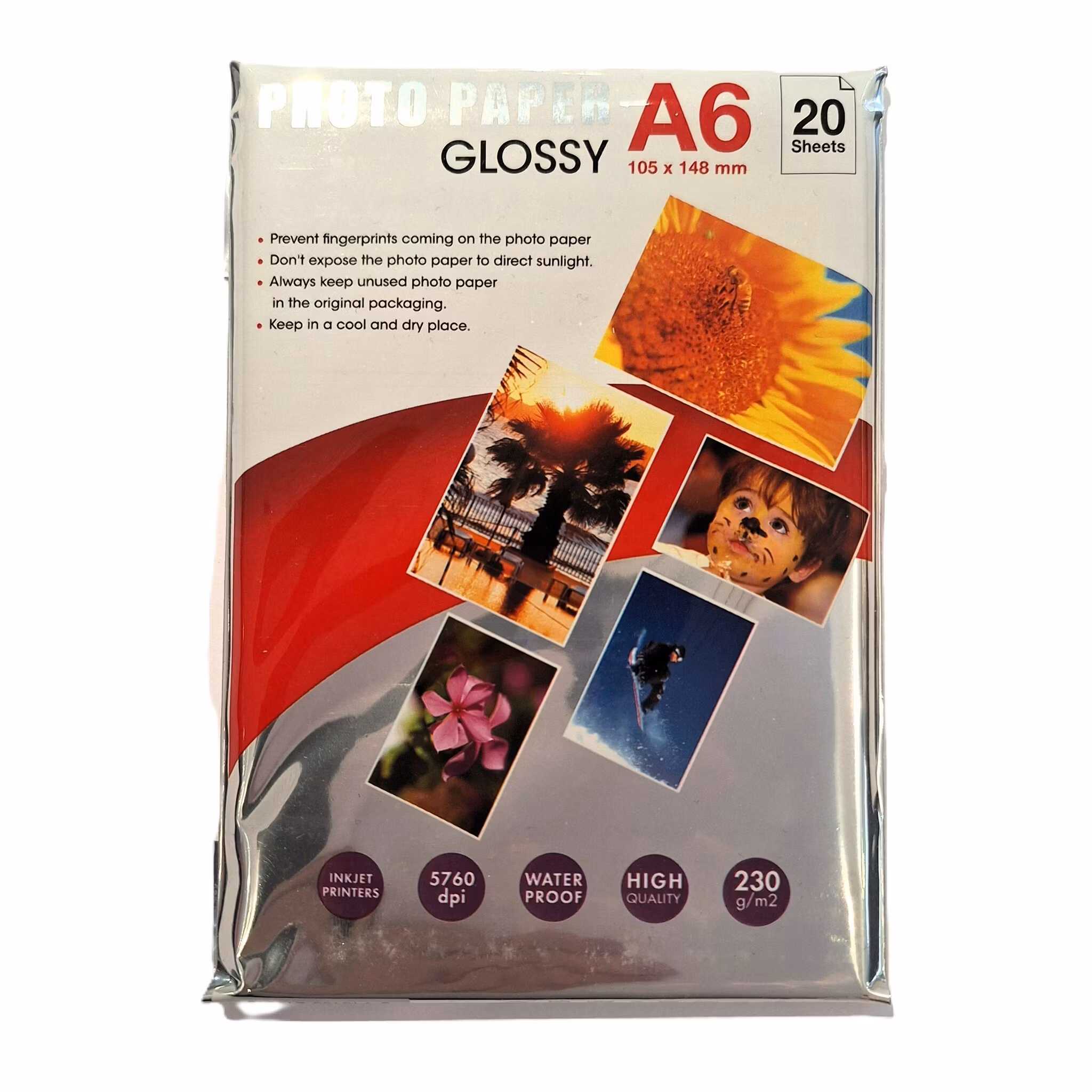 Fotopapir Glossy A6 | 230 g | 20 ark