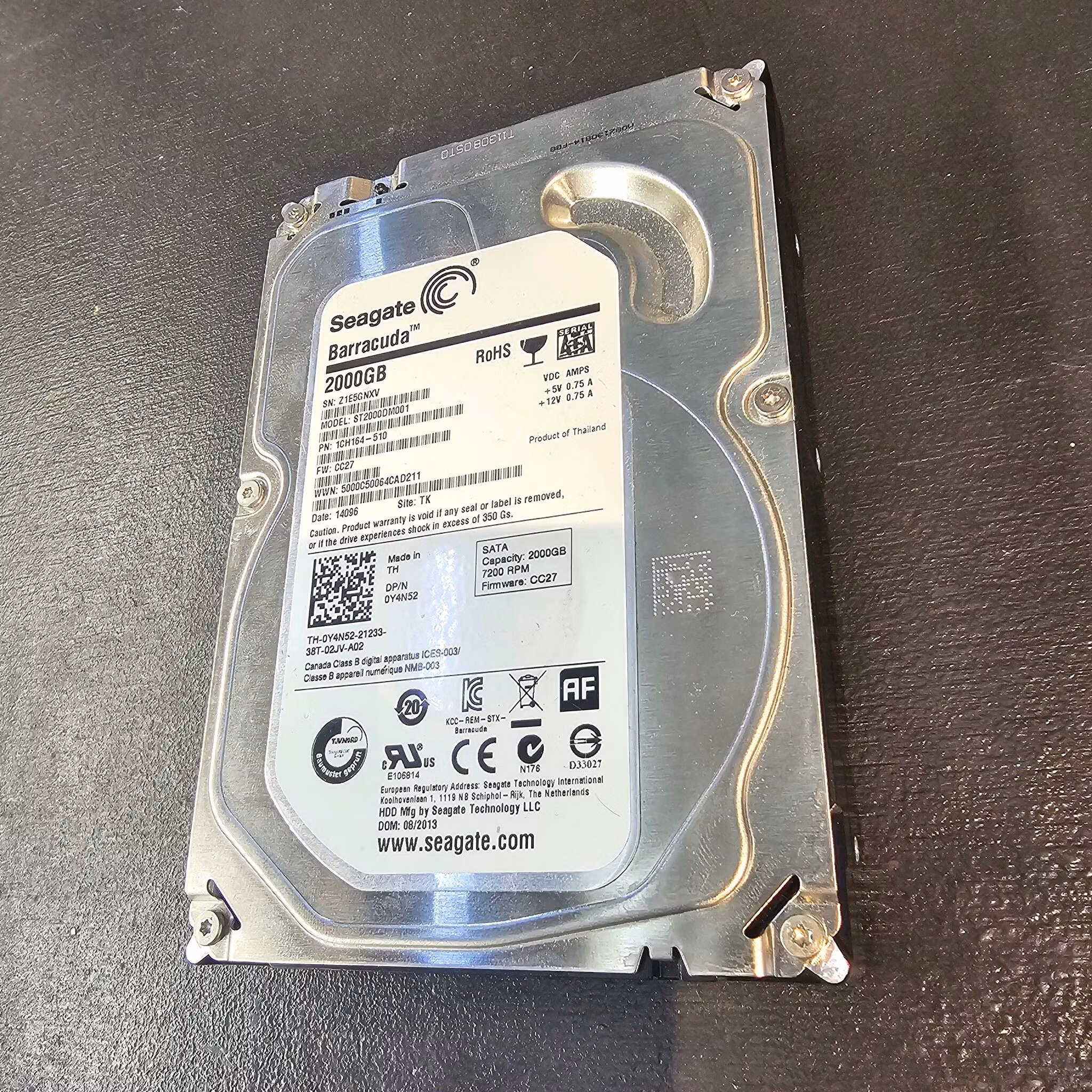 Seagate ST2000DM001 2000GB harddisk SATA 3.5" *