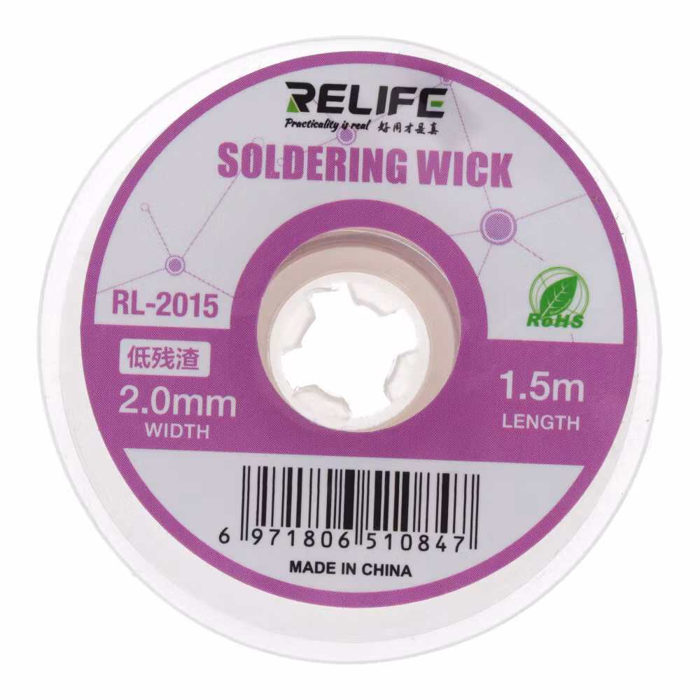 RELIFE RL-2015 Loddelisse (Desoldering Wick) 1.5 m * 2.0 mm