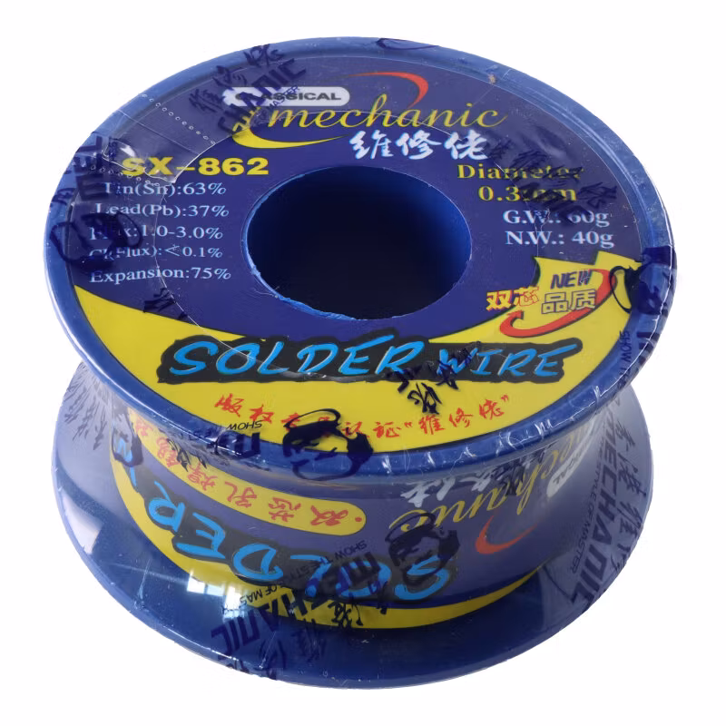 SX862 Loddetinn (Double Rosin Hole Solder wire) | 0.3 mm | 60 g