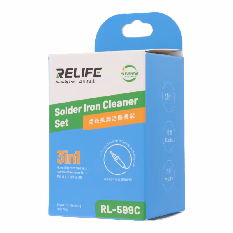 RL-599C 3 in 1 Soldering Iron Tip Cleaner