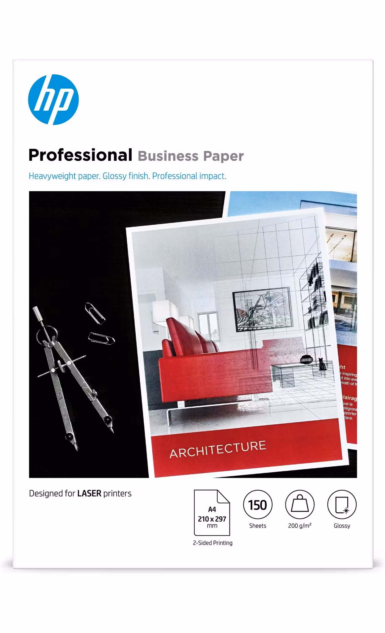 HP A4 Laser Professional Business blankt papir 200g 150stk