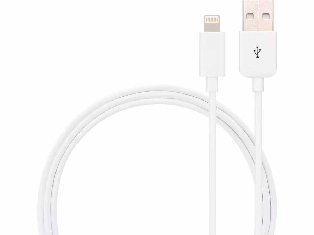 Lightning til USB-A kabel | 1m | Hvit