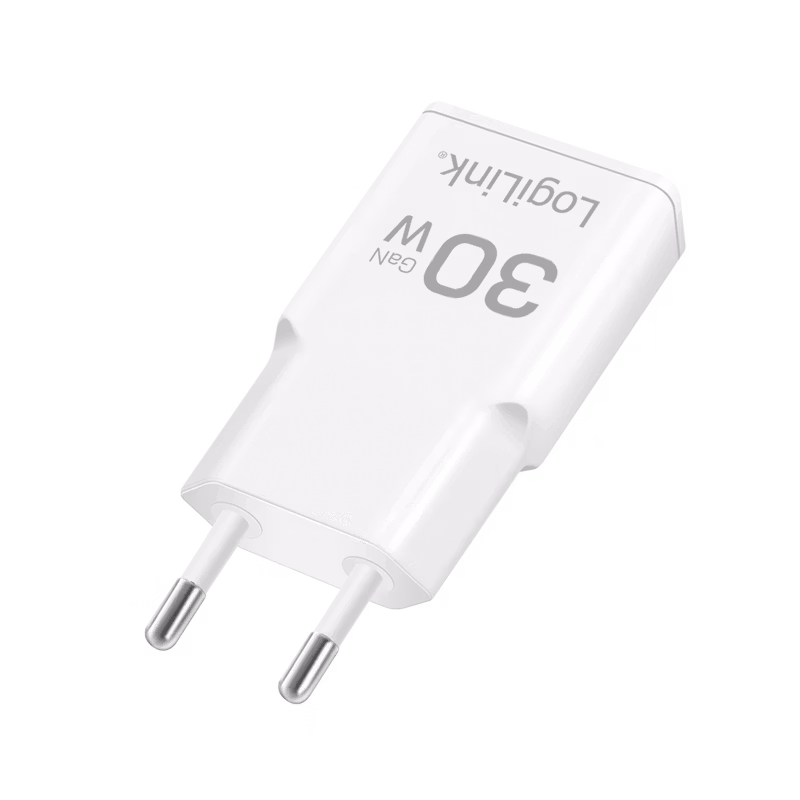 USB-C vegglader 30 W, GaN-teknologi, 1x USB-C (PD) | Hvit