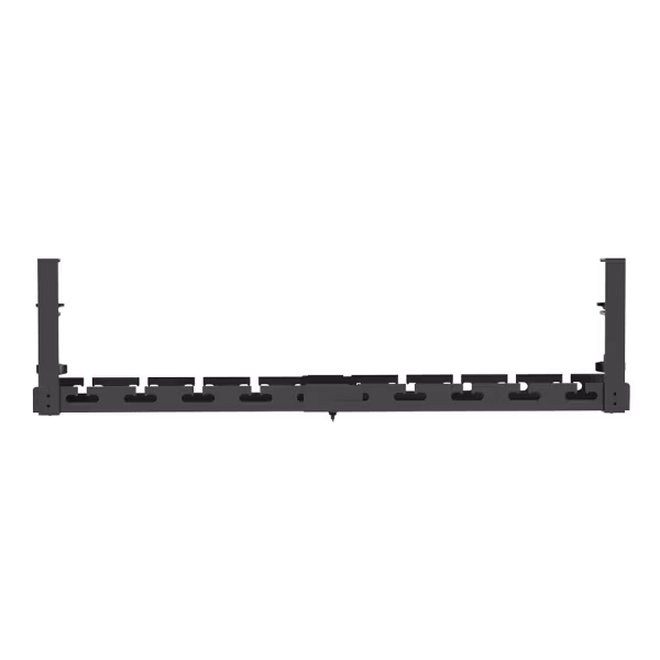 Kabelkurv med klemmefeste, uttrekkbar, for montering under skrivebord, svart