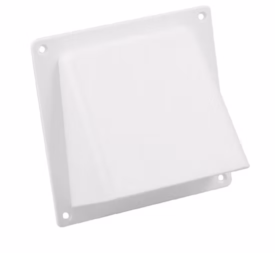 Ventilasjonskappe til utvendig montering, Ø 125 mm, hvit