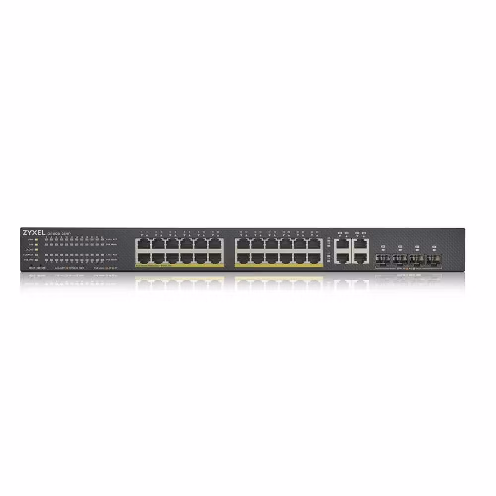 Zyxel GS1920-24HPv2 – 24-Porters Smart Managed PoE+ Gigabit Switch