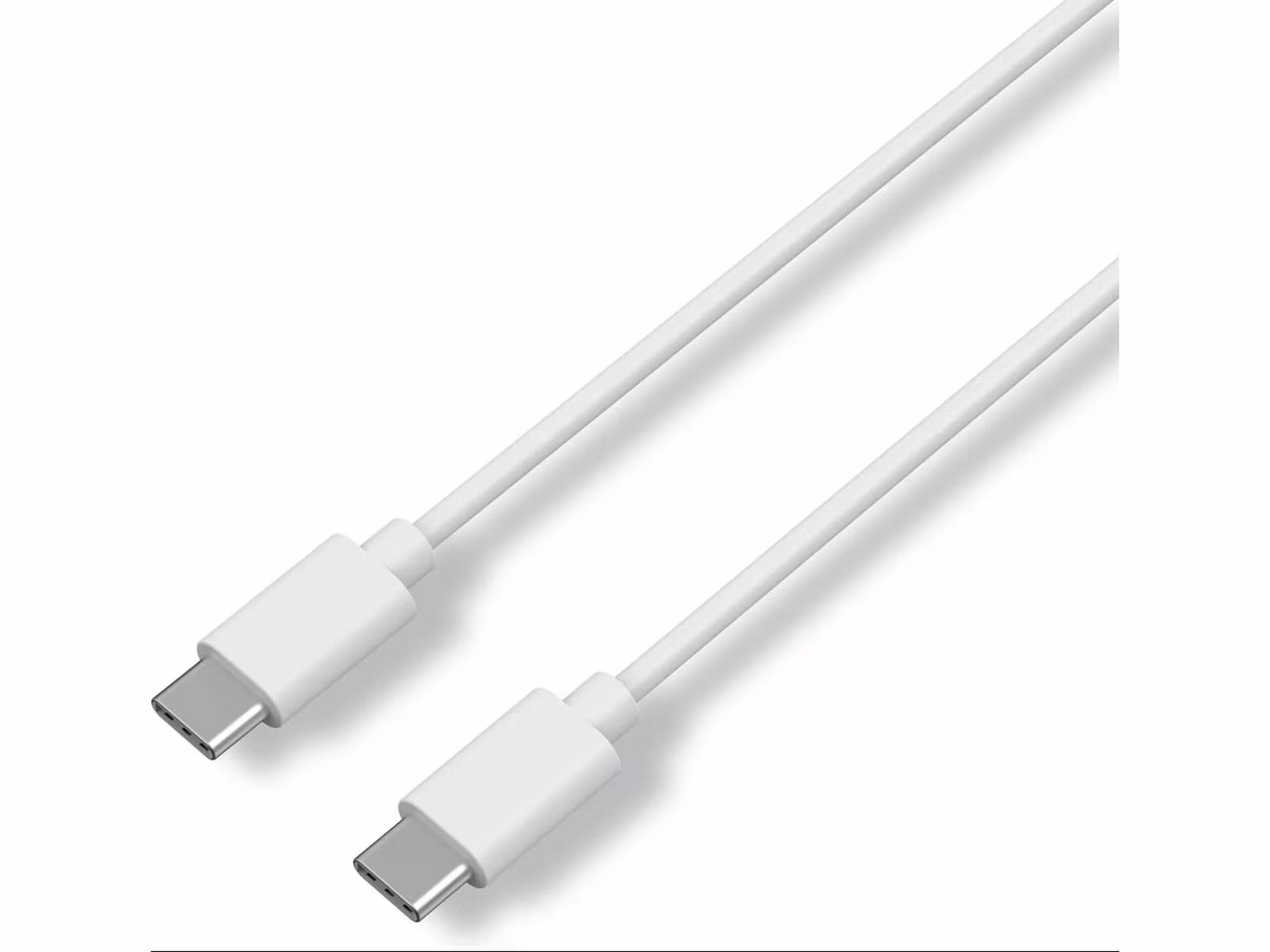USB-C - USB-C kabel 0.5m (hvit) støtter 5A 100w power delivery, 480Mbps