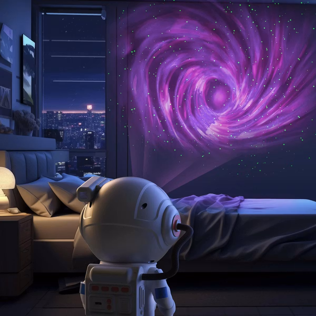 Projektor Stellar Light Space Sølv Astronaut