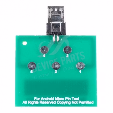 Micro USB Dock Pin Test Board