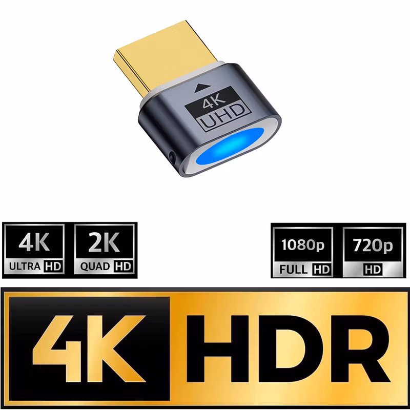 4k 60Hz HDR HDMI Virtual Monitor With Indicator Light