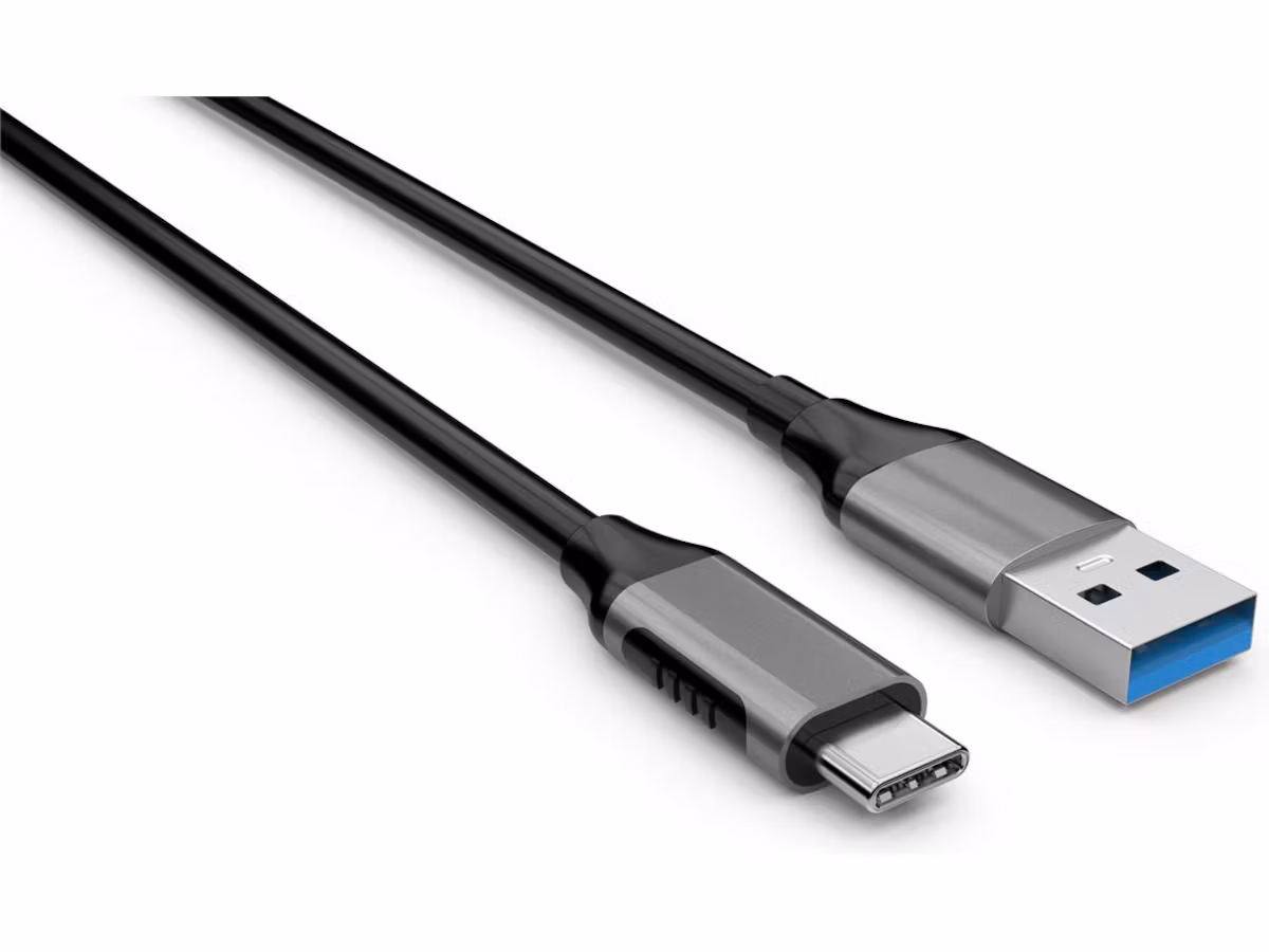 USB-A til USB-C-kabel 2m (space grey)