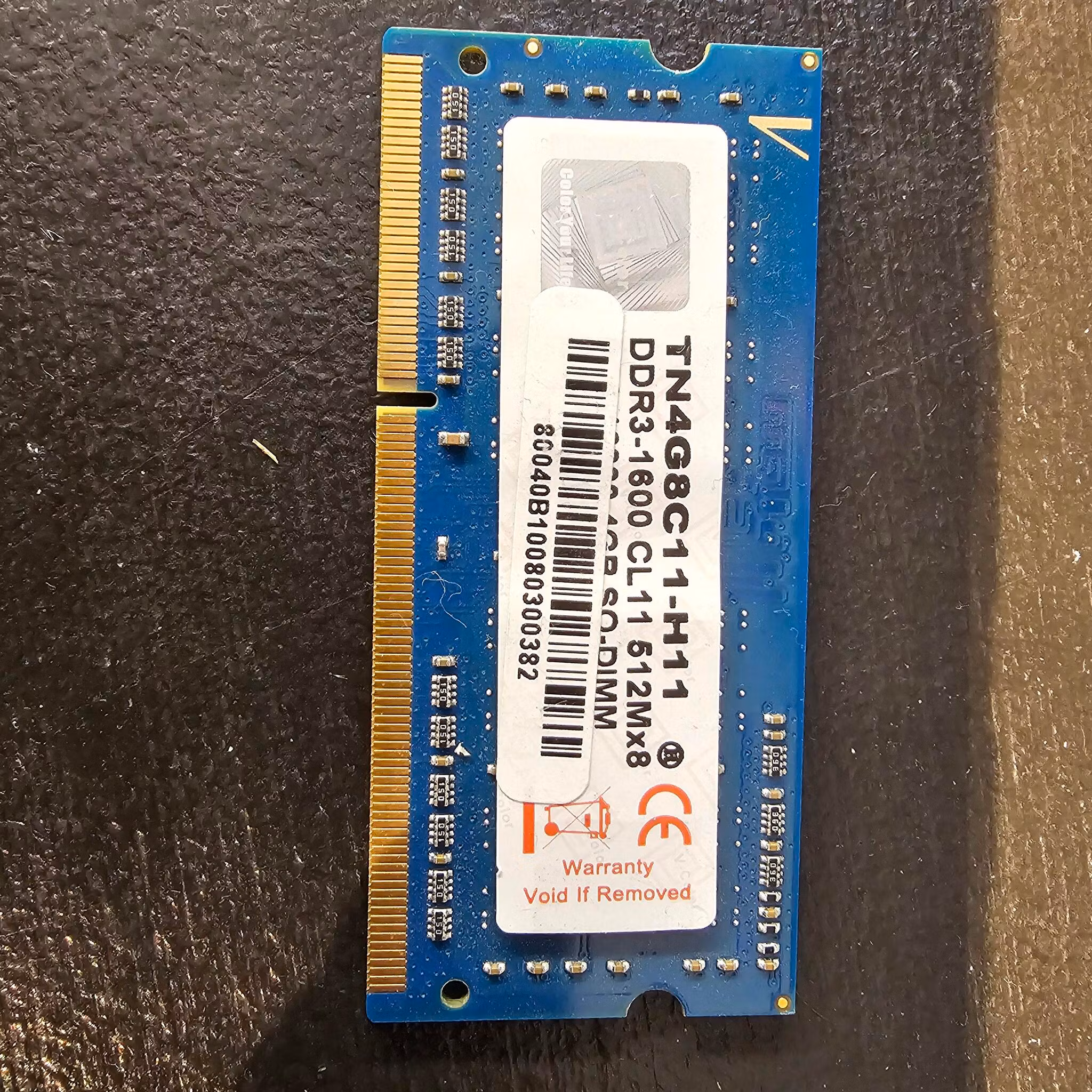 V-Color 4GB 1Rx8 DDR3-1600 CL11 SODIMM TN4G8C11-H11