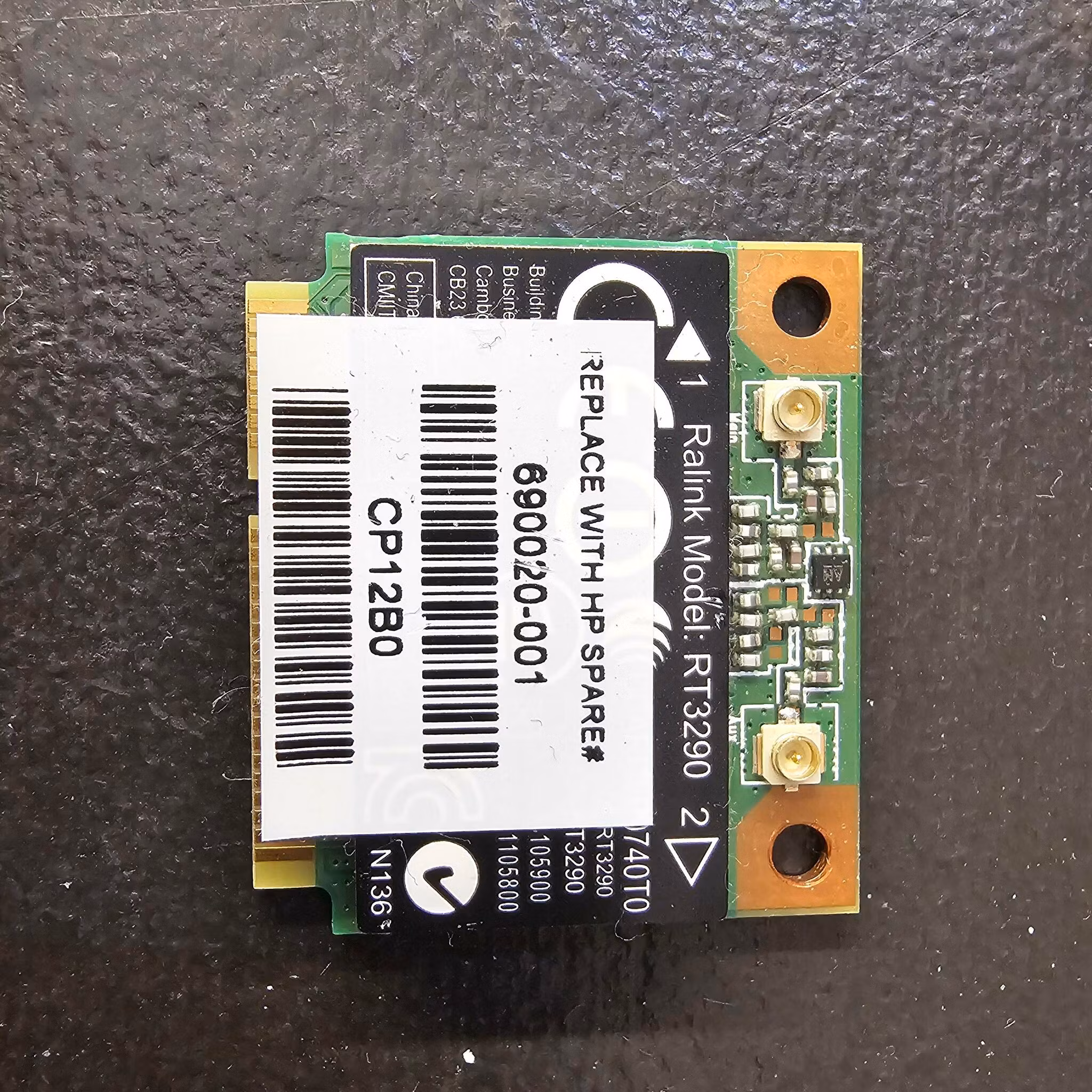 Hewlett-Packard (HP) 690020-001 - Ralink RT3290 802.11N WIFI + Bluetooth Half Height PCI-E Adapter