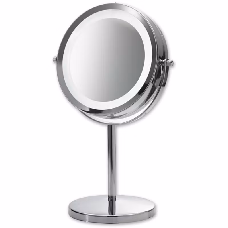 Sminkespeil med lys, forstørrelse x1 og x5, CM840