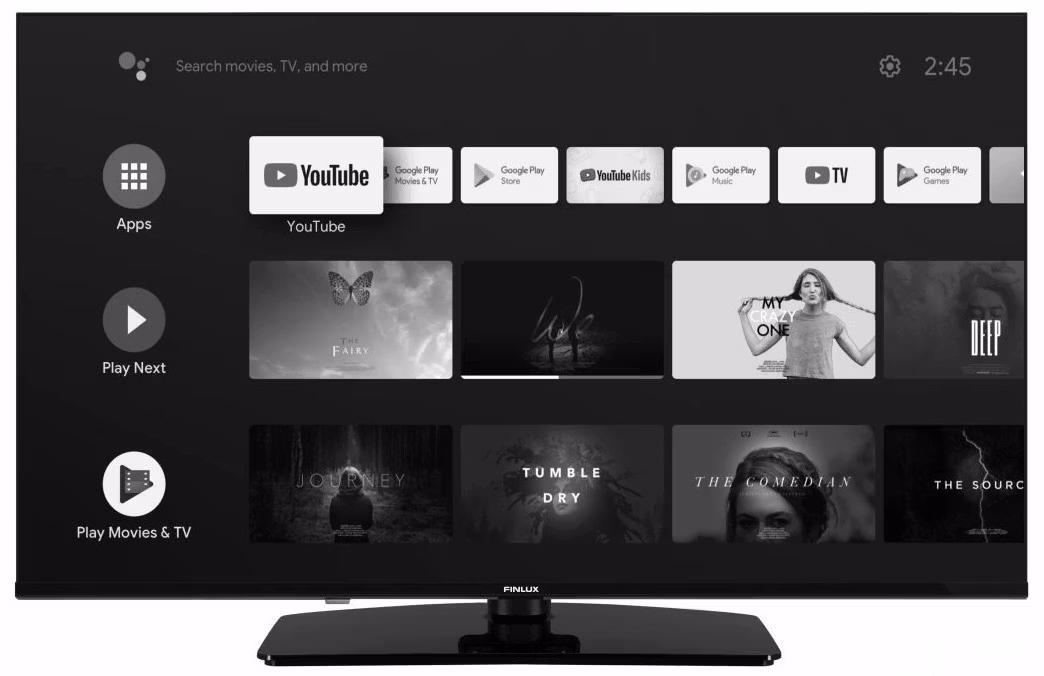 43" Finlux TV 43-FQAJ-9561 QLED, Android, 350 nits