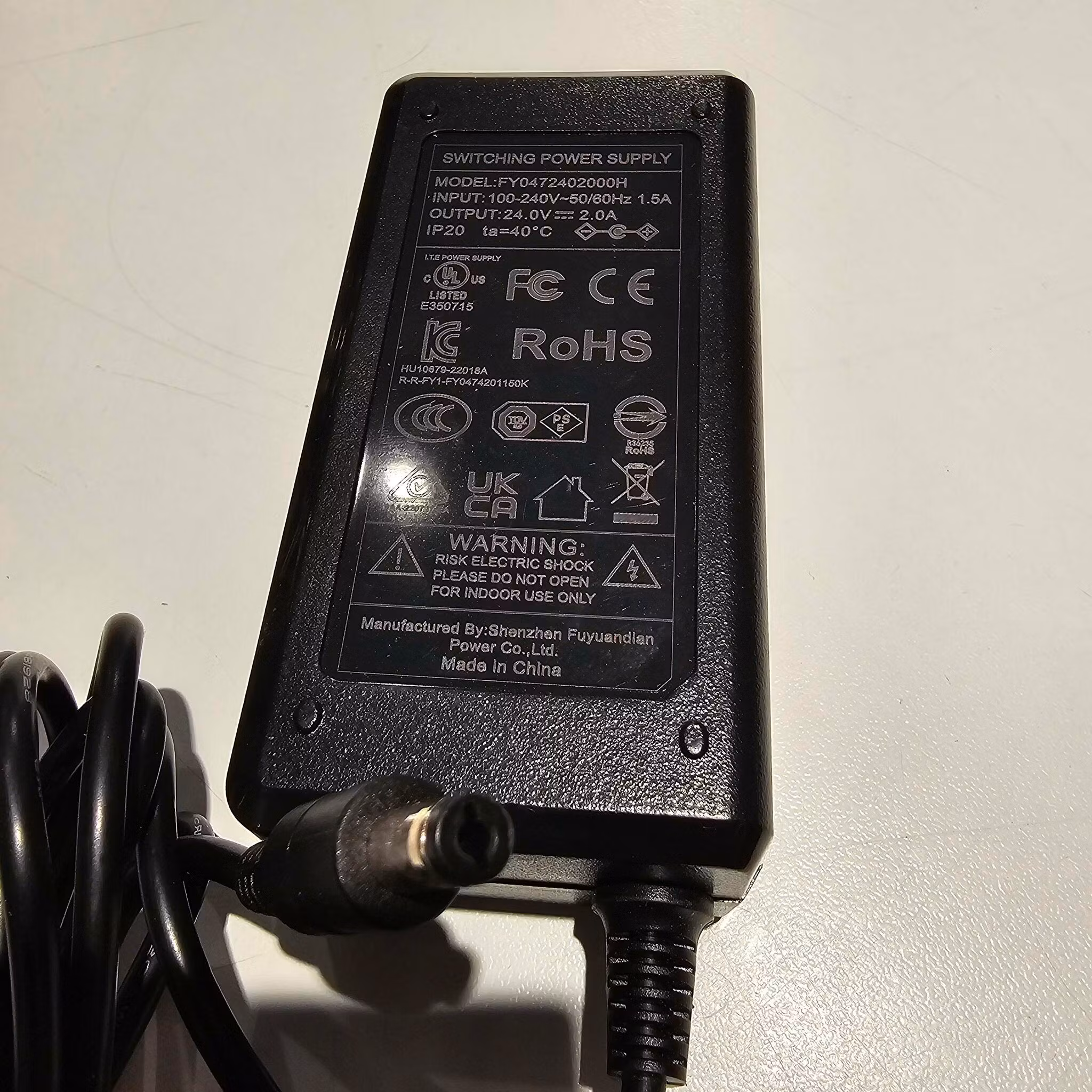 Switching power supply 240 til 24V 2A DC FY042402000H