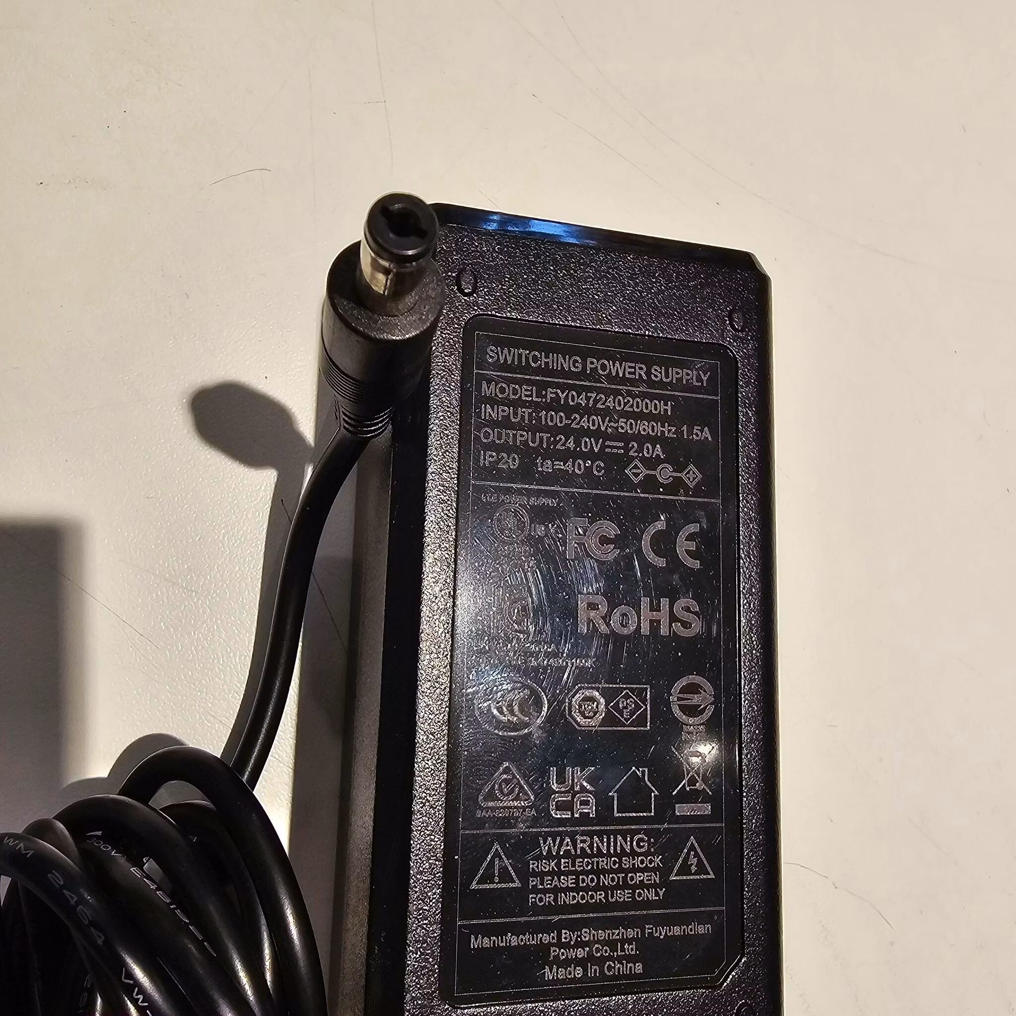 Switching power supply 240 til 24V 2A DC FY042402000H